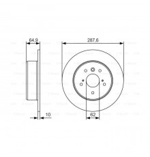 Гальмівний диск Bosch 0 986 479 T69