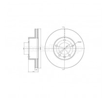 Тормозной диск METELLI 23-0532C