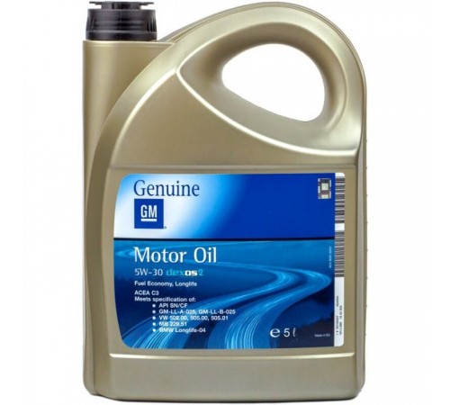 Моторное масло General Motors dexos2 5W-30, 5л (7154) Моторное масло General Motors dexos2 5W-30, 5л (7154)