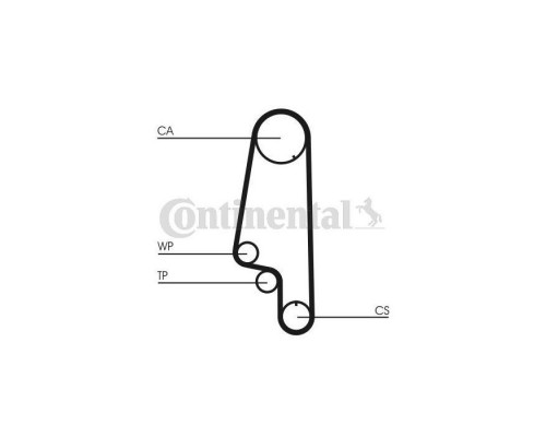 Ремінь ГРМ CONTITECH CT846 Ремінь ГРМ CONTITECH CT846