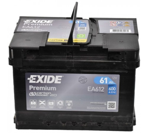 Акумулятор автомобільний EXIDE PREMIUM 61A (EA612)