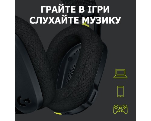 Наушники Logitech G435 Lightspeed Wireless Gaming Headset Black (981-001050) Наушники Logitech G435 Lightspeed Wireless Gaming Headset Black (981-001050)
