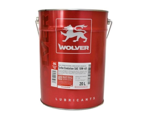 Моторна олива Wolver Turbo Evolution 10W-40 20л (4260360943980) Моторна олива Wolver Turbo Evolution 10W-40 20л (4260360943980)