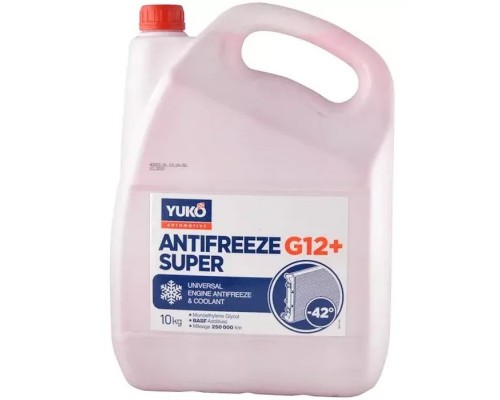 Антифриз Yuko -40 Super G12+ красный 9л (10 кг.) (4820070248234) Антифриз Yuko -40 Super G12+ красный 9л (10 кг.) (4820070248234)