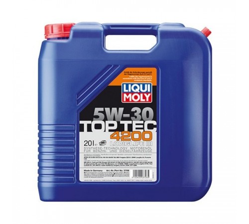 Моторна олива Liqui Moly Top Tec 4200 SAE 5W-30 20л. (3708) Моторна олива Liqui Moly Top Tec 4200 SAE 5W-30 20л. (3708)