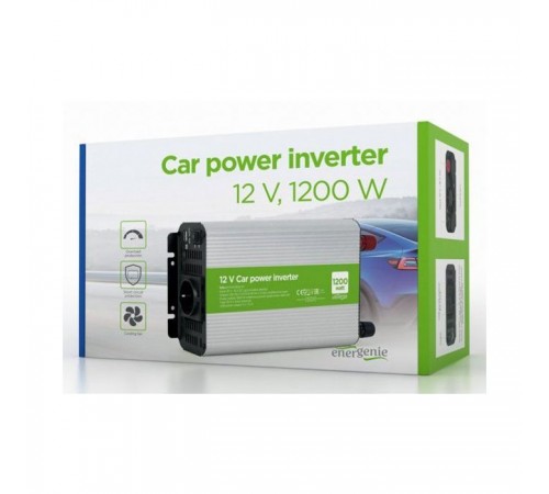 Автомобільний інвертор EnerGenie 12V/220V 1200 Вт (EG-PWC1200-01) Автомобільний інвертор EnerGenie 12V/220V 1200 Вт (EG-PWC1200-01)