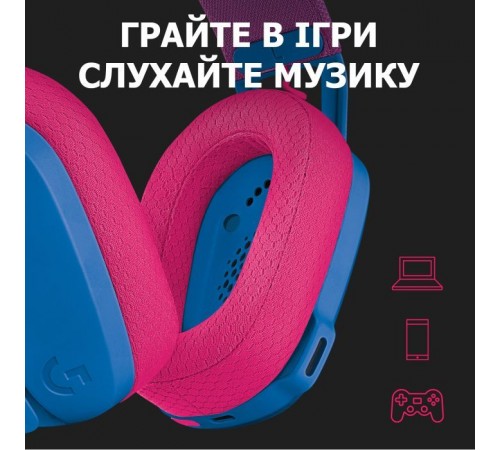 Наушники Logitech G435 Lightspeed Wireless Gaming Headset Blue (981-001062) Наушники Logitech G435 Lightspeed Wireless Gaming Headset Blue (981-001062)