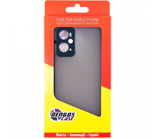 Чохол до мобільного телефона Dengos Matte OPPO A76 (black) (DG-TPU-MATT-105) Чохол до мобільного телефона Dengos Matte OPPO A76 (black) (DG-TPU-MATT-105)