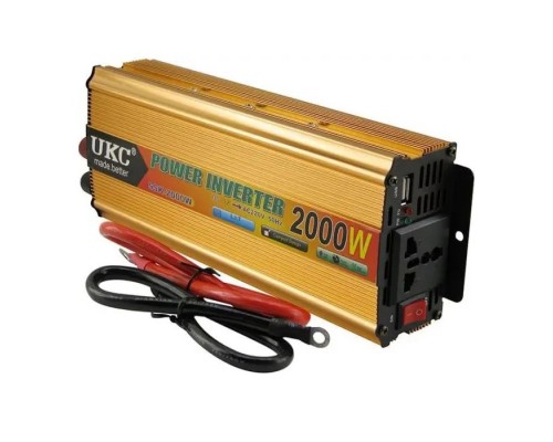 Автомобильный инвертор 12V/220V 2000ВА(1200Вт), approximate sinusoid Voltronic (YT-2000W-CI12V)