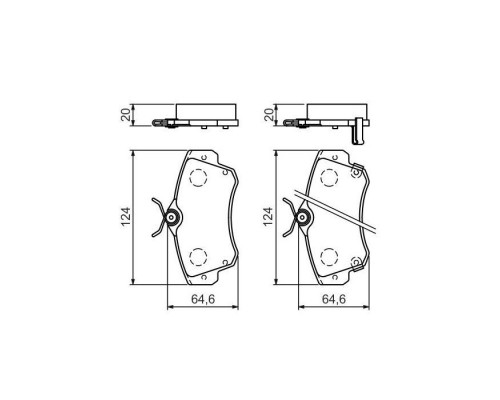 Тормозные колодки Bosch 0 986 494 029