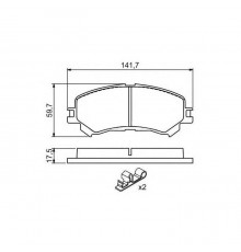 Гальмівні колодки Bosch 0 986 494 720