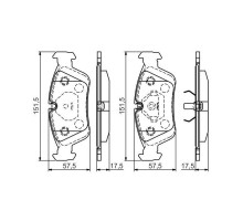 Тормозные колодки Bosch 0 986 495 060