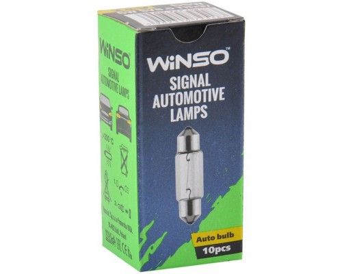 Автолампа WINSO C5W 5W SV8.5 T11*37 (725180) Автолампа WINSO C5W 5W SV8.5 T11*37 (725180)
