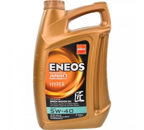 Моторна олива ENEOS HYPER 5W-40 4л (EU0031301N) Моторна олива ENEOS HYPER 5W-40 4л (EU0031301N)