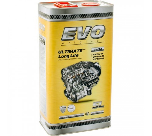 Моторна олива EVO ULTIMATE LongLife 5W30 5л (U LL 5L 5W-30) Моторна олива EVO ULTIMATE LongLife 5W30 5л (U LL 5L 5W-30)