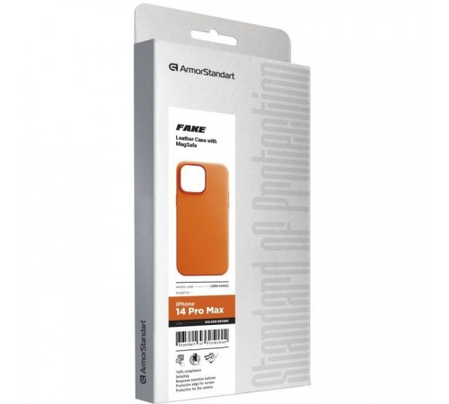 Чохол до мобільного телефона Armorstandart FAKE Leather Case Apple iPhone 14 Pro Max Golden Brown (ARM64463) Чохол до мобільного телефона Armorstandart FAKE Leather Case Apple iPhone 14 Pro Max Golden Brown (ARM64463)
