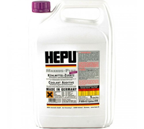 Антифриз HEPU G12plus 5л фиолетовый (P999-G12plus-005) Антифриз HEPU G12plus 5л фиолетовый (P999-G12plus-005)