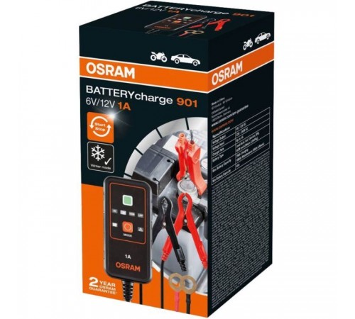 Зарядное устройство для автомобильного аккумулятора Osram OEBCS901 Зарядное устройство для автомобильного аккумулятора Osram OEBCS901