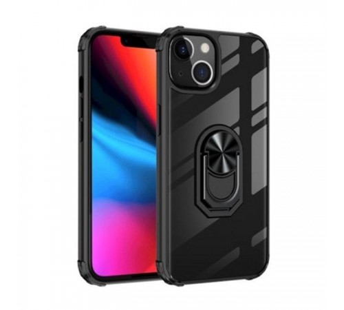 Чохол до мобільного телефона Drobak Magnetic Ring Case with Airbag Apple iPhone 12 Pro Max Black (707018) Чохол до мобільного телефона Drobak Magnetic Ring Case with Airbag Apple iPhone 12 Pro Max Black (707018)