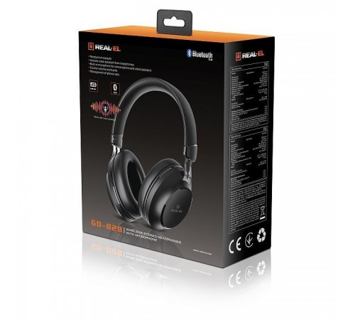 Навушники REAL-EL GD-828 Black