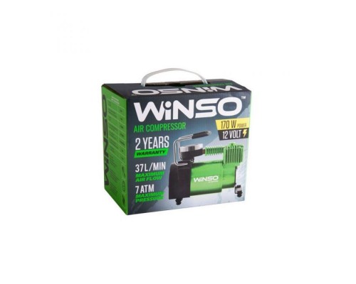 Автомобильный компрессор WINSO 7 Атм, 37 л/мин (122000) Автомобильный компрессор WINSO 7 Атм, 37 л/мин (122000)