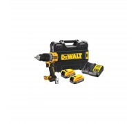 Шуруповёрт DeWALT XR Li-Ion PowerStack 90 Нм, 18V 2x1.7Ah, кейс TSTAK (DCD805E2T)