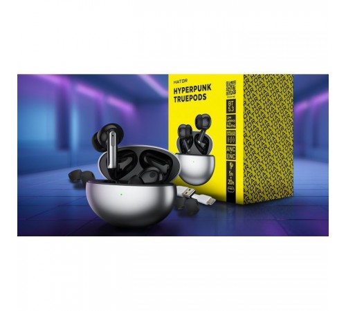 Наушники Hator Hyrerpunk Truepods Black (HTA-430) Наушники Hator Hyrerpunk Truepods Black (HTA-430)