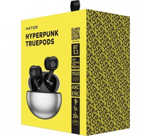 Наушники Hator Hyrerpunk Truepods Black (HTA-430) Наушники Hator Hyrerpunk Truepods Black (HTA-430)