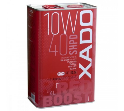 Моторна олива Xado 10W-40 SHPD, Red Boost 4 л (ХА 26249) Моторна олива Xado 10W-40 SHPD, Red Boost 4 л (ХА 26249)