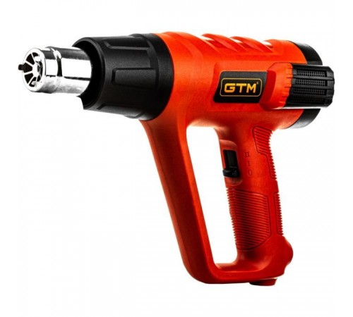 Будівельний фен GTM HG2000EM, 2000Вт, 80-600С, 300/500л/хв, LCD-дисплей (HG2000EM) Будівельний фен GTM HG2000EM, 2000Вт, 80-600С, 300/500л/хв, LCD-дисплей (HG2000EM)
