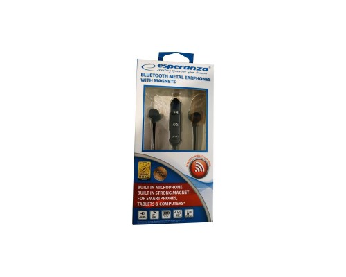 Наушники Esperanza Magnetic Metal Black (EH186K)