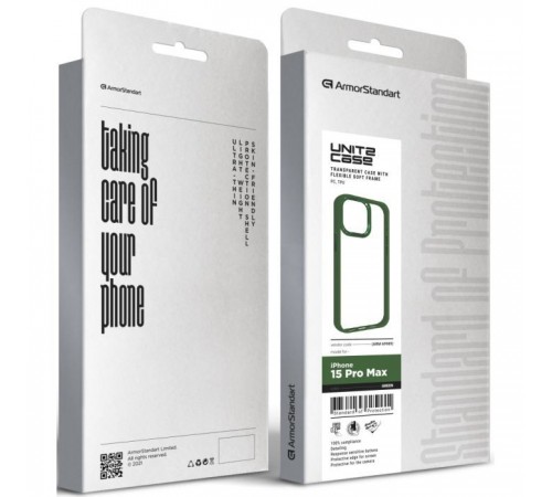 Чохол до мобільного телефона Armorstandart UNIT2 Apple iPhone 15 Pro Max Green (ARM69989)