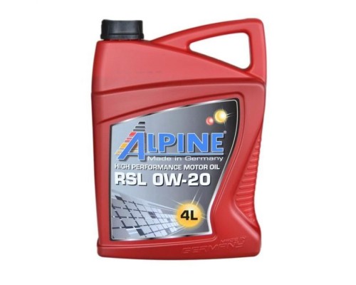 Моторное масло Alpine 0W-20 RSL 4л (0195-4) Моторное масло Alpine 0W-20 RSL 4л (0195-4)