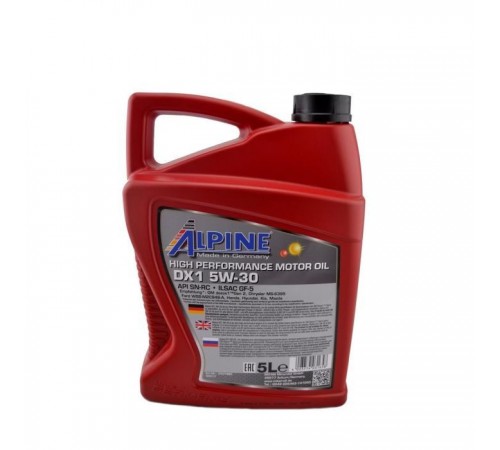 Моторное масло Alpine 5W-30 DX1 5л (1665-5) Моторное масло Alpine 5W-30 DX1 5л (1665-5)