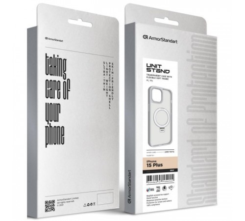 Чохол до мобільного телефона Armorstandart Unit Stand Apple iPhone 15 Plus Grey (ARM70575) Чохол до мобільного телефона Armorstandart Unit Stand Apple iPhone 15 Plus Grey (ARM70575)