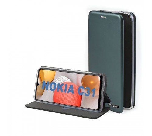 Чохол до мобільного телефона BeCover Exclusive Nokia C31 Dark Green (710247) Чохол до мобільного телефона BeCover Exclusive Nokia C31 Dark Green (710247)