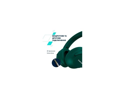 Наушники Canyon OnRiff 10 ANC Bluetooth Green (CNS-CBTHS10GN)