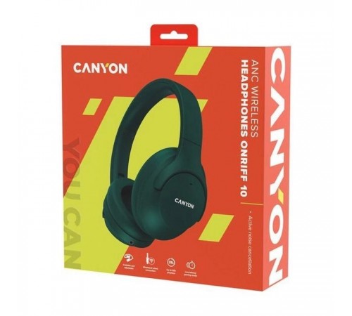 Наушники Canyon OnRiff 10 ANC Bluetooth Green (CNS-CBTHS10GN) Наушники Canyon OnRiff 10 ANC Bluetooth Green (CNS-CBTHS10GN)