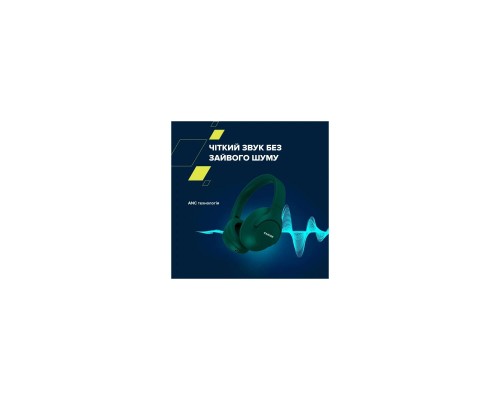 Наушники Canyon OnRiff 10 ANC Bluetooth Green (CNS-CBTHS10GN)