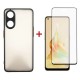 Чохол до мобільного телефона Dengos Kit for OPPO Reno 8T case + glass (Black) (DG-KM-33)