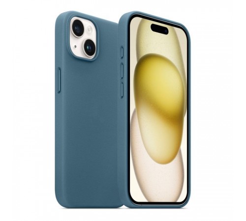 Чохол до мобільного телефона Armorstandart FAKE Leather Case Apple iPhone 15 Sea Blue (ARM76292) Чохол до мобільного телефона Armorstandart FAKE Leather Case Apple iPhone 15 Sea Blue (ARM76292)