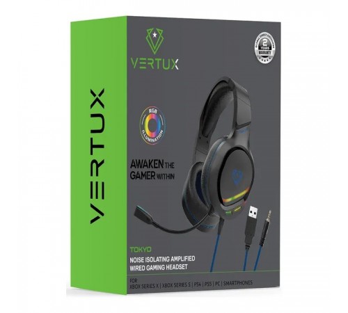 Навушники Vertux Tokyo 7.1 Mini Jack 3.5мм Blue (tokyo.blue) Навушники Vertux Tokyo 7.1 Mini Jack 3.5мм Blue (tokyo.blue)