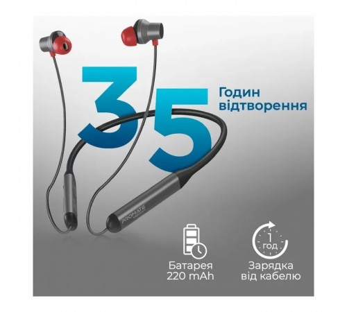Навушники Promate ANC Velcon Black (velcon.black)