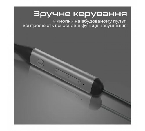Навушники Promate ANC Velcon Black (velcon.black)