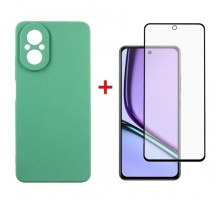 Чохол до мобільного телефона Dengos Realme C67 Soft + Glass Mint (DG-KM-100)