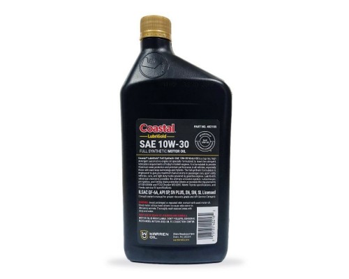 Моторное масло Coastal LubriGold Full Synthetic 10W-30, 0,946л