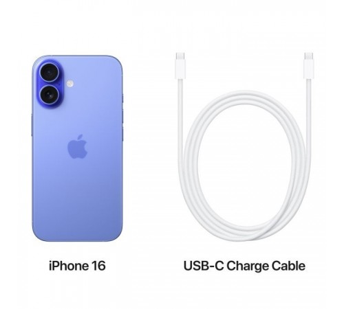 Мобильный телефон Apple iPhone 16 128GB Ultramarine (MYEC3) Мобильный телефон Apple iPhone 16 128GB Ultramarine (MYEC3)