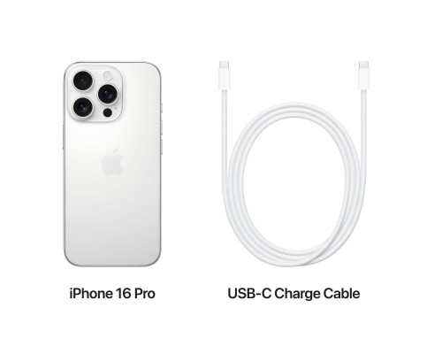 Мобільний телефон Apple iPhone 16 Pro 256GB White Titanium (MYNJ3) Мобільний телефон Apple iPhone 16 Pro 256GB White Titanium (MYNJ3)
