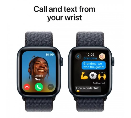 Смарт-годинник Apple Watch SE 2024 GPS 40mm Midnight Aluminium Case with Ink Sport Loop (MXEA3QH/A) Смарт-годинник Apple Watch SE 2024 GPS 40mm Midnight Aluminium Case with Ink Sport Loop (MXEA3QH/A)
