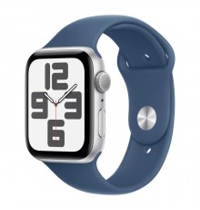 Смарт-часы Apple Watch SE 2024 GPS 44mm Silver Aluminium Case with Denim Sport Band - S/M (MXEQ3QH/A)
